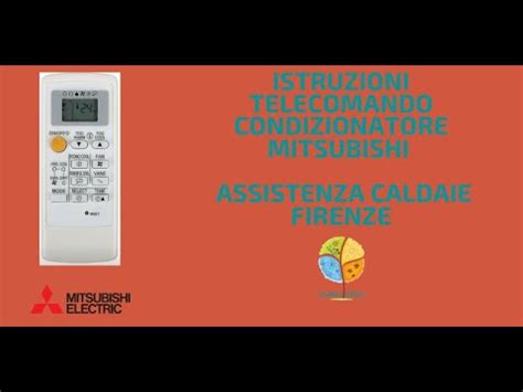 Telecomando Mitsubishi Electric: Istruzioni per l’Uso.